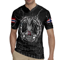Personalized Norway Viking Rugby Jersey Odin's Raven Legacy - Wonder Print Shop