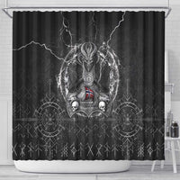 Norway Viking Shower Curtain Odin's Raven Legacy - Wonder Print Shop