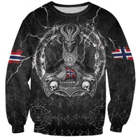 Personalized Norway Viking Sweatshirt Odin's Raven Legacy - Wonder Print Shop