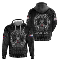 Personalized Norway Viking Zip Hoodie Odin's Raven Legacy - Wonder Print Shop