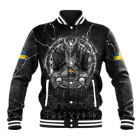 Personalized Sweden Viking Baseball Jacket Odin's Raven Legacy - Wonder Print Shop