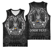 Personalized Sweden Viking Basketball Jersey Odin's Raven Legacy - Wonder Print Shop