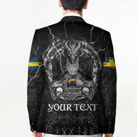 Personalized Sweden Viking Blazer Odin's Raven Legacy - Wonder Print Shop