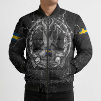 Personalized Sweden Viking Bomber Puffer Jacket Odin's Raven Legacy - Wonder Print Shop