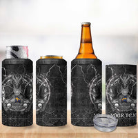 Personalized Sweden Viking 4 in 1 Can Cooler Tumbler Odin's Raven Legacy - Wonder Print Shop