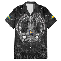 Personalized Sweden Viking Hawaiian Shirt Odin's Raven Legacy - Wonder Print Shop