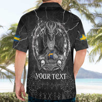 Personalized Sweden Viking Hawaiian Shirt Odin's Raven Legacy - Wonder Print Shop