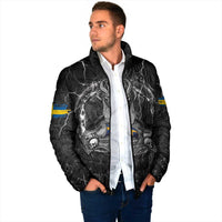 Personalized Sweden Viking Padded Jacket Odin's Raven Legacy - Wonder Print Shop
