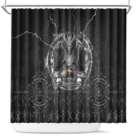Sweden Viking Shower Curtain Odin's Raven Legacy - Wonder Print Shop