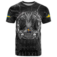 Personalized Sweden Viking T Shirt Odin's Raven Legacy - Wonder Print Shop