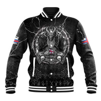 Personalized Faroe Islands Viking Baseball Jacket Odin's Raven Legacy - Wonder Print Shop