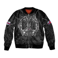 Personalized Faroe Islands Viking Bomber Jacket Odin's Raven Legacy - Wonder Print Shop