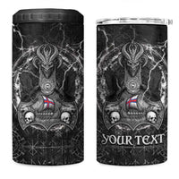 Personalized Faroe Islands Viking 4 in 1 Can Cooler Tumbler Odin's Raven Legacy - Wonder Print Shop