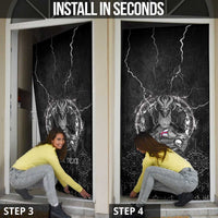 Faroe Islands Viking Door Cover Odin's Raven Legacy - Wonder Print Shop