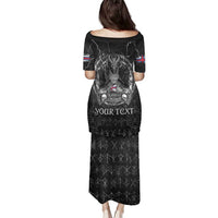 Personalized Faroe Islands Viking Family Matching Puletasi and Hawaiian Shirt Odin's Raven Legacy - Wonder Print Shop