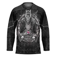 Personalized Faroe Islands Viking Hockey Jersey Odin's Raven Legacy - Wonder Print Shop