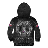 Personalized Faroe Islands Viking Kid Hoodie Odin's Raven Legacy - Wonder Print Shop