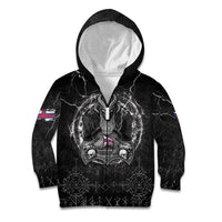 Personalized Faroe Islands Viking Kid Hoodie Odin's Raven Legacy - Wonder Print Shop