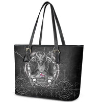 Faroe Islands Viking Leather Tote Bag Odin's Raven Legacy - Wonder Print Shop