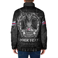 Personalized Faroe Islands Viking Padded Jacket Odin's Raven Legacy - Wonder Print Shop