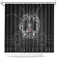 Faroe Islands Viking Shower Curtain Odin's Raven Legacy - Wonder Print Shop