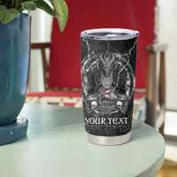 Personalized Faroe Islands Viking Tumbler Cup Odin's Raven Legacy - Wonder Print Shop