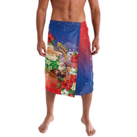 Dominican Republic Christmas Lavalava Santa Relaxing On The Beach - Wonder Print Shop