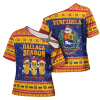 Venezuela Christmas Cross Shoulder Shirt Hallaca Season - Wonder Print Shop