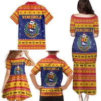 Venezuela Christmas Family Matching Puletasi and Hawaiian Shirt Hallaca Season - Wonder Print Shop