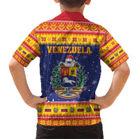 Venezuela Christmas Family Matching Short Sleeve Bodycon Dress and Hawaiian Shirt Hallaca Season - Wonder Print Shop