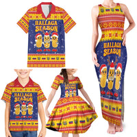 Venezuela Christmas Family Matching Tank Maxi Dress and Hawaiian Shirt Hallaca Season - Wonder Print Shop