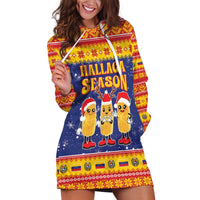 Venezuela Christmas Hoodie Dress Hallaca Season - Wonder Print Shop