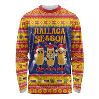 Venezuela Christmas Long Sleeve Shirt Hallaca Season - Wonder Print Shop