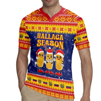 Venezuela Christmas Rugby Jersey Hallaca Season - Wonder Print Shop