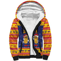 Venezuela Christmas Sherpa Hoodie Hallaca Season - Wonder Print Shop