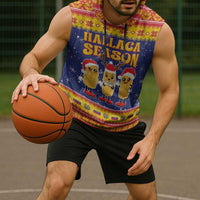 Venezuela Christmas Sleeveless Hoodie Hallaca Season - Wonder Print Shop