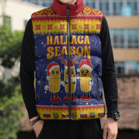 Venezuela Christmas Sleeveless Puffer Jacket Hallaca Season - Wonder Print Shop