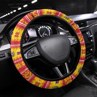 Venezuela Christmas Steering Wheel Cover Hallaca Season - Wonder Print Shop