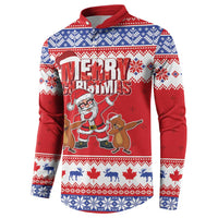 Canada Christmas Button Sweatshirt Dabbing Santa Groundhog Funny Style LT05 - Wonder Print Shop