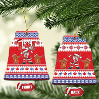 Canada Christmas Ceramic Ornament Dabbing Santa Groundhog Funny Style LT05 - Wonder Print Shop