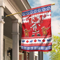 Canada Christmas Garden Flag Dabbing Santa Groundhog Funny Style LT05 - Wonder Print Shop