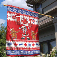 Canada Christmas Garden Flag Dabbing Santa Groundhog Funny Style LT05 - Wonder Print Shop