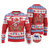Canada Christmas Ugly Christmas Sweater Dabbing Santa Groundhog Funny Style LT05 - Wonder Print Shop