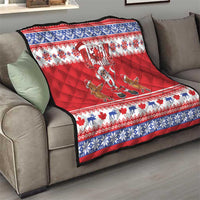 Canada Christmas Quilt Dabbing Santa Groundhog Funny Style LT05 - Wonder Print Shop