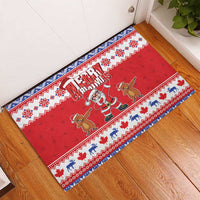 Canada Christmas Rubber Doormat Dabbing Santa Groundhog Funny Style LT05 - Wonder Print Shop