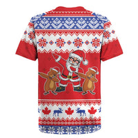 Canada Christmas Rugby Jersey Dabbing Santa Groundhog Funny Style LT05 - Wonder Print Shop