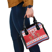 Canada Christmas Shoulder Handbag Dabbing Santa Groundhog Funny Style