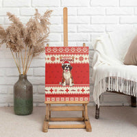 Switzerland Christmas Canvas Wall Art Cute Saint Bernard Merry Woofmas LT05 - Wonder Print Shop