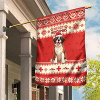 Switzerland Christmas Garden Flag Cute Saint Bernard Merry Woofmas LT05 - Wonder Print Shop