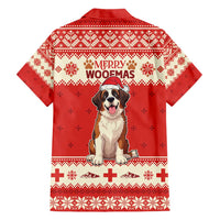 Switzerland Christmas Hawaiian Shirt Cute Saint Bernard Merry Woofmas LT05 - Wonder Print Shop